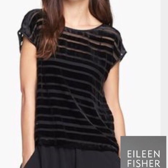 eileen fisher velvet tunic top